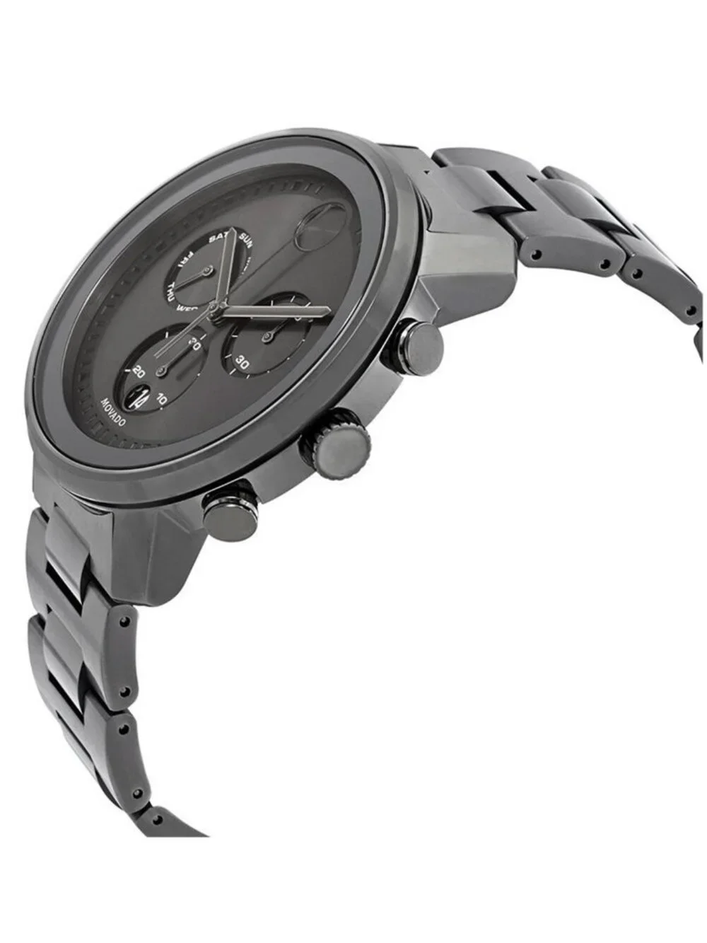 NWT Movado Bold Chronograph Gunmetal Dial Men's Watch